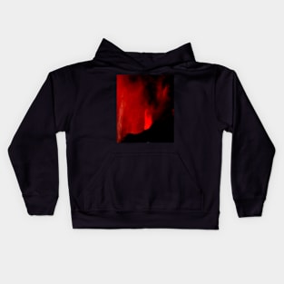 Digital collage, special processing. Red castle, where monster live. But not a monster, source of true love. Red and bright. Kids Hoodie